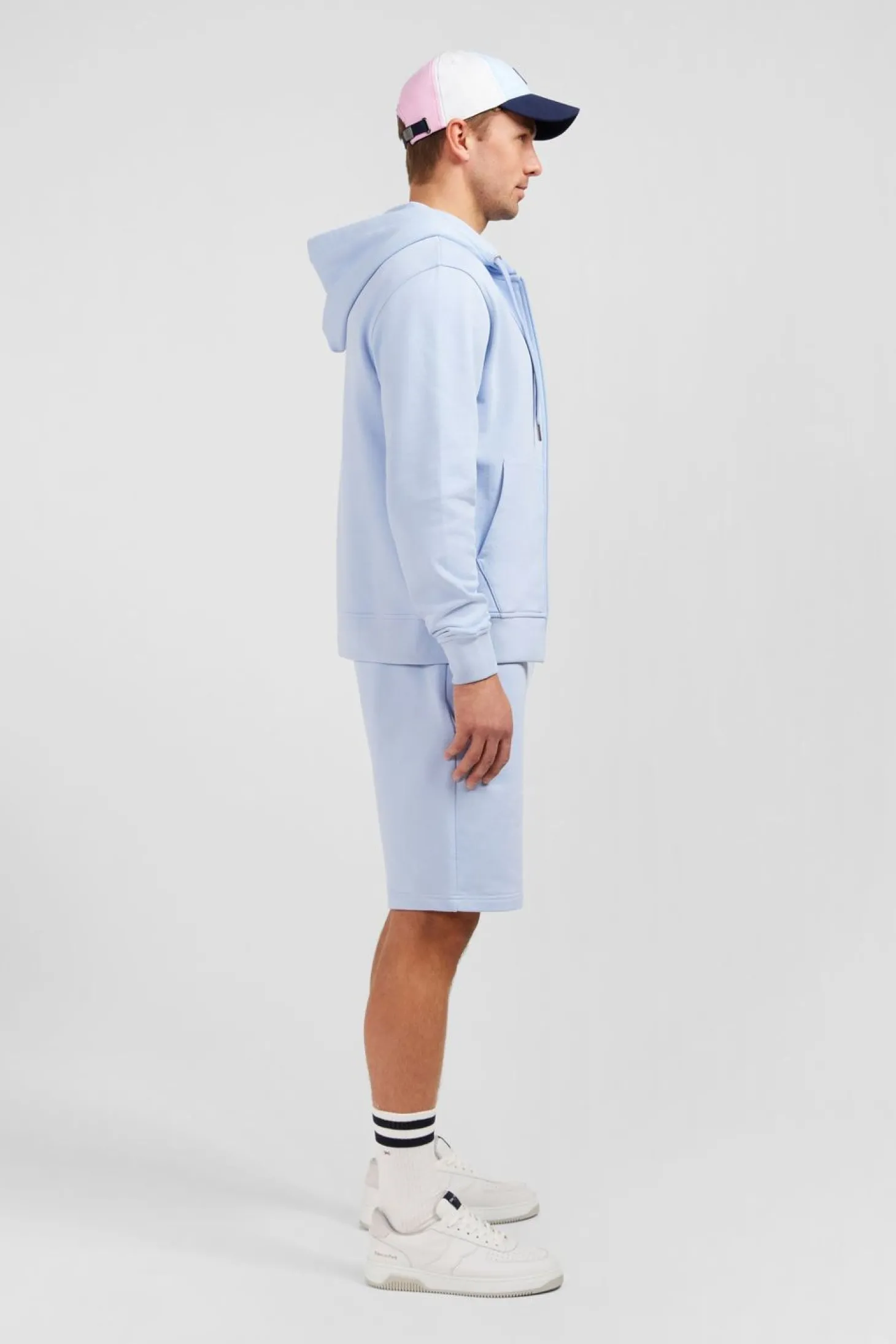 Sweatshirt A Capuche En Molleton Ciel Embleme Noeud Papillon