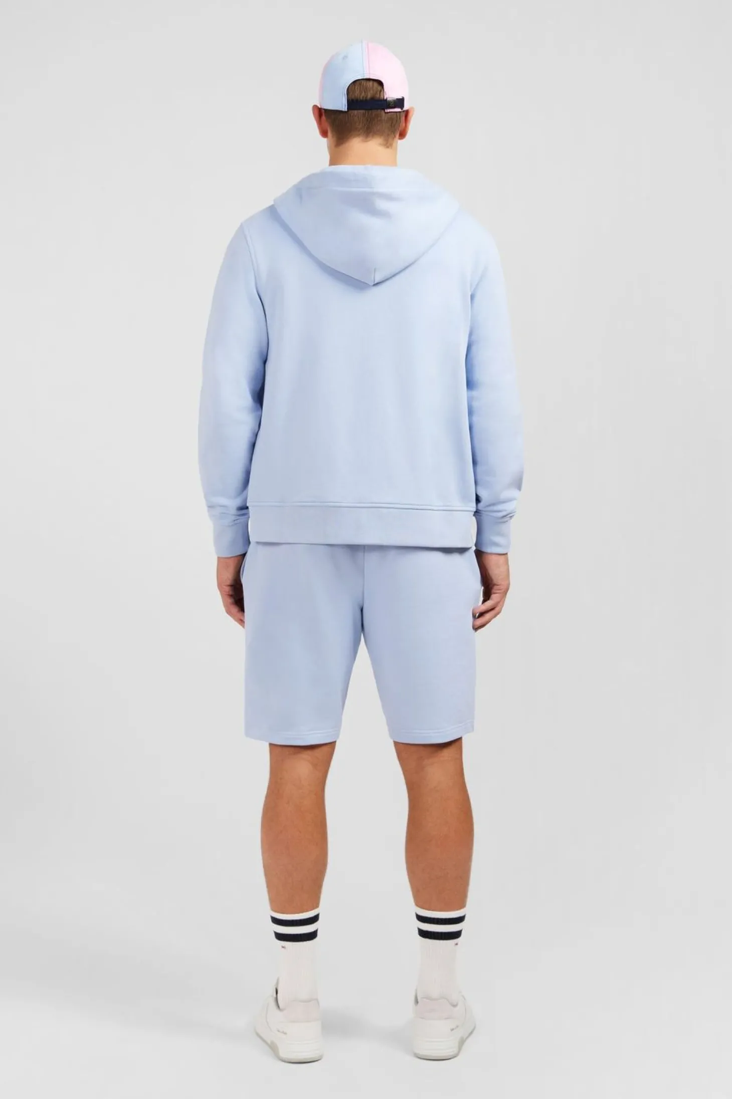 Sweatshirt A Capuche En Molleton Ciel Embleme Noeud Papillon