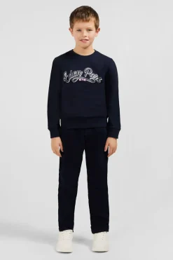 Sweatshirt Col Rond Serigraphie Eden Park En Molleton Coton