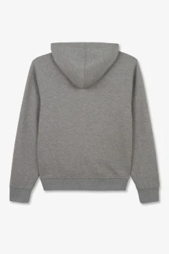 Sweat Zippe A Capuche Gris Fonce