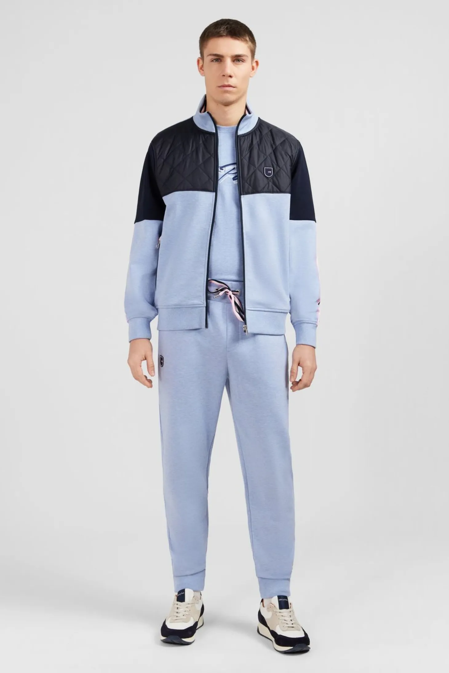 Sweat Zippe Bleu Clair