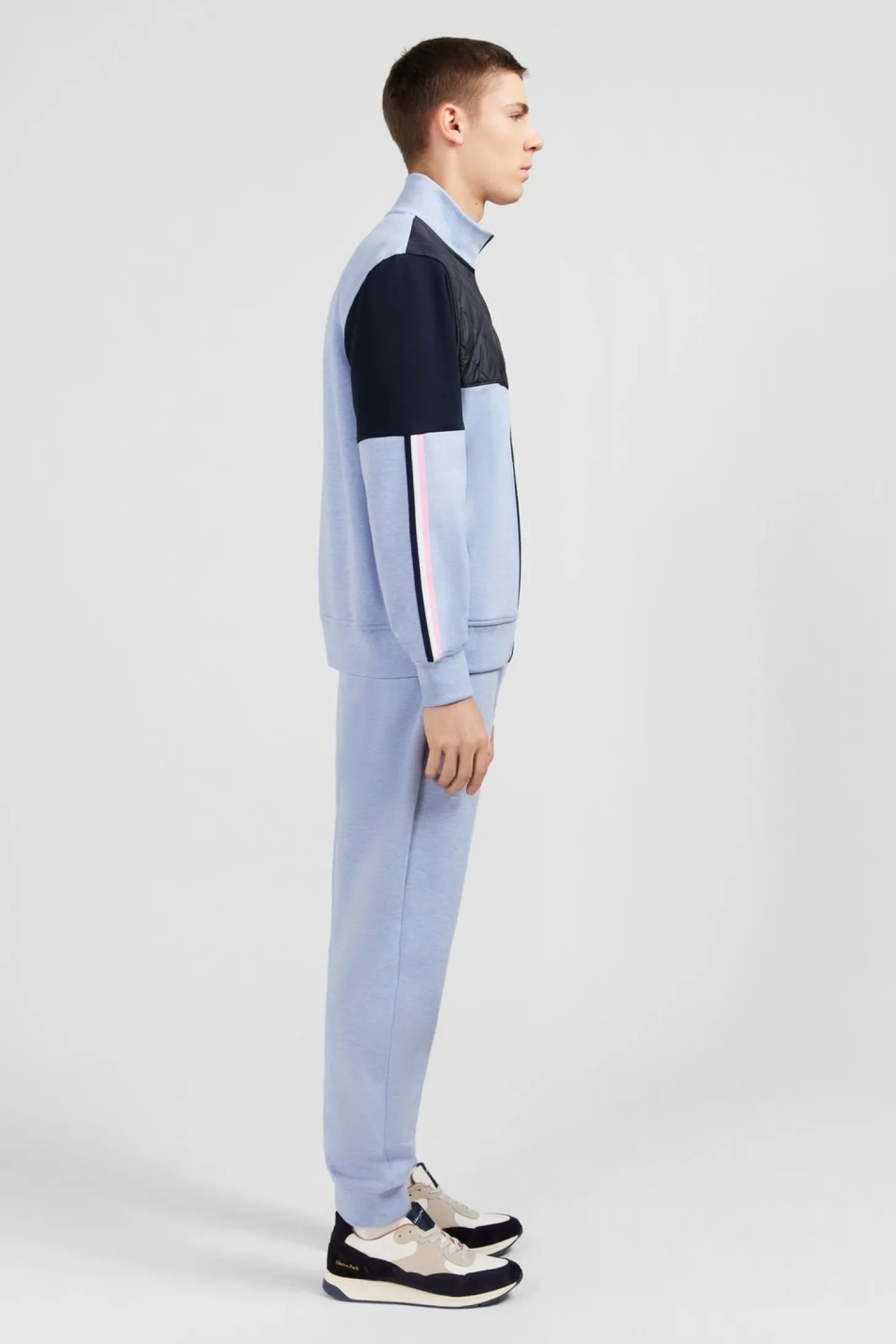 Sweat Zippe Bleu Clair