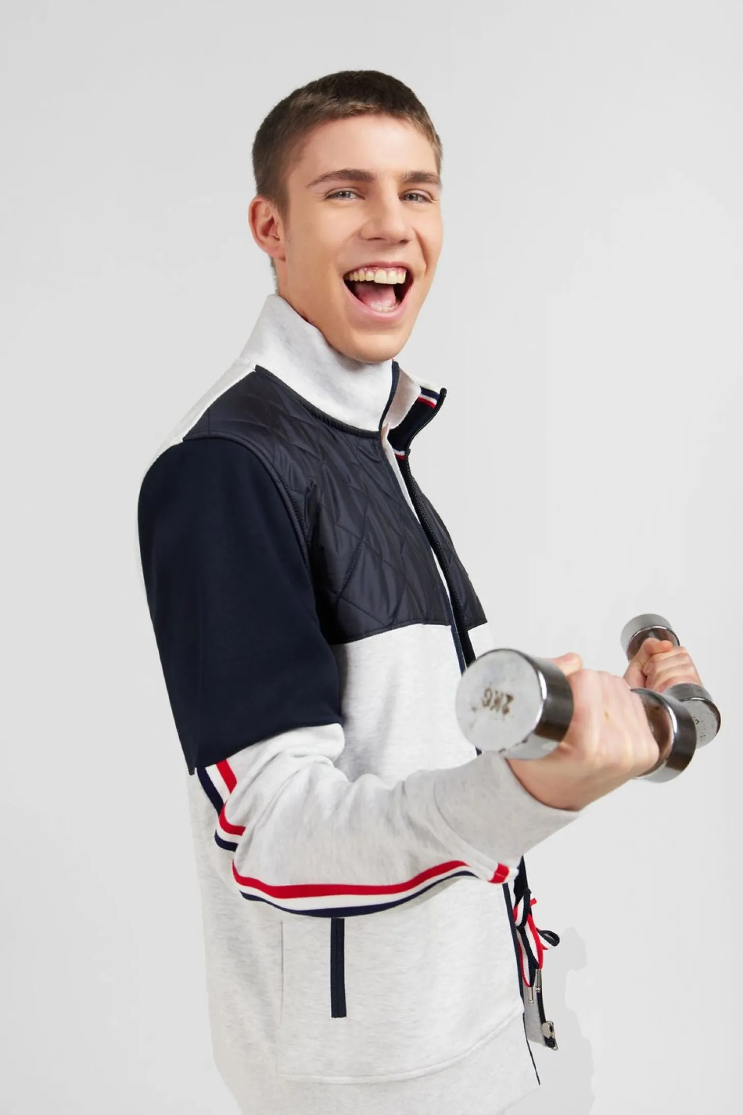 Sweat Zippe Gris