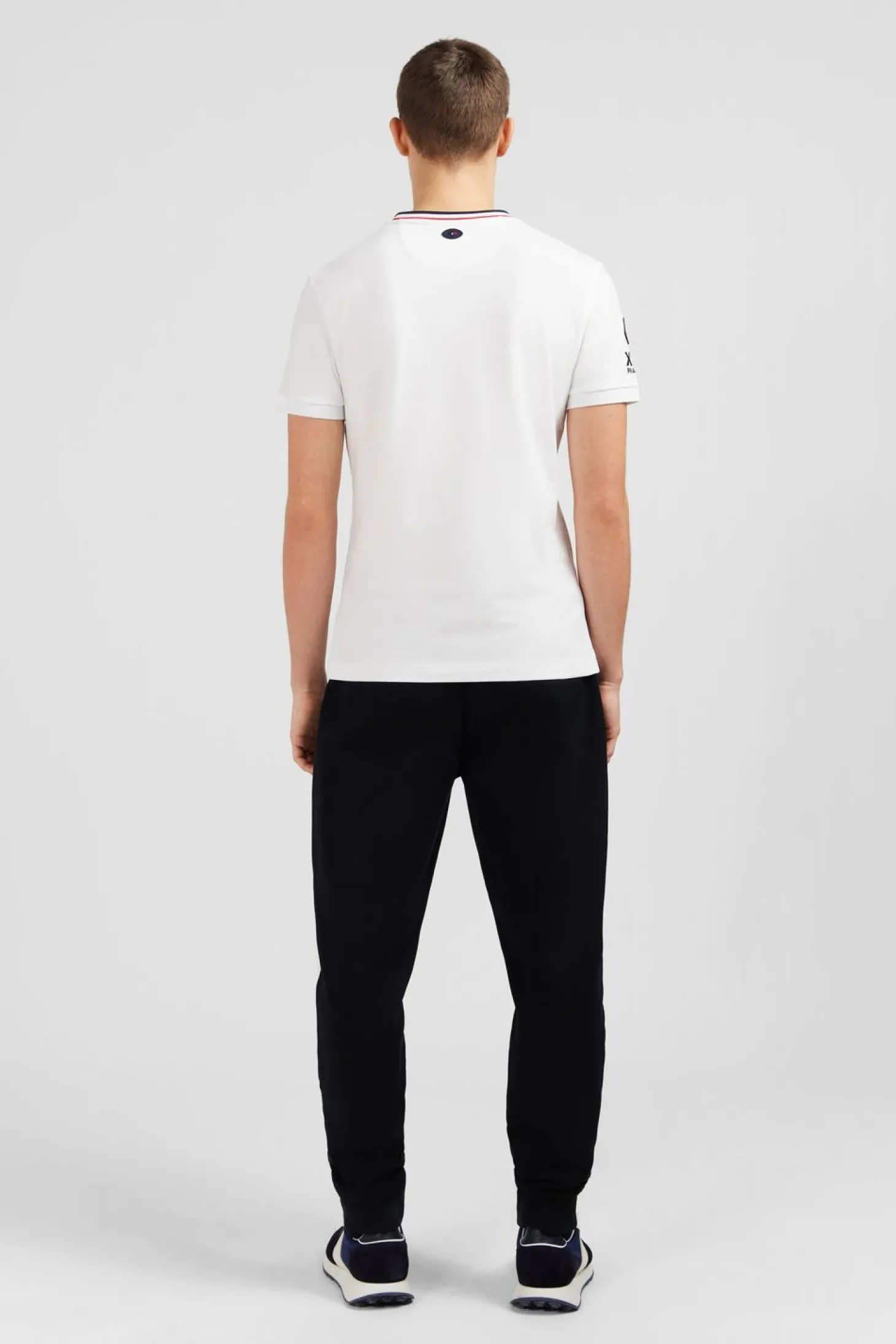 T-Shirt A Manches Courtes Blanc Imprime Xv De France
