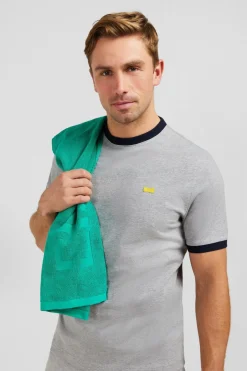 T-Shirt A Manches Courtes Gris Clair
