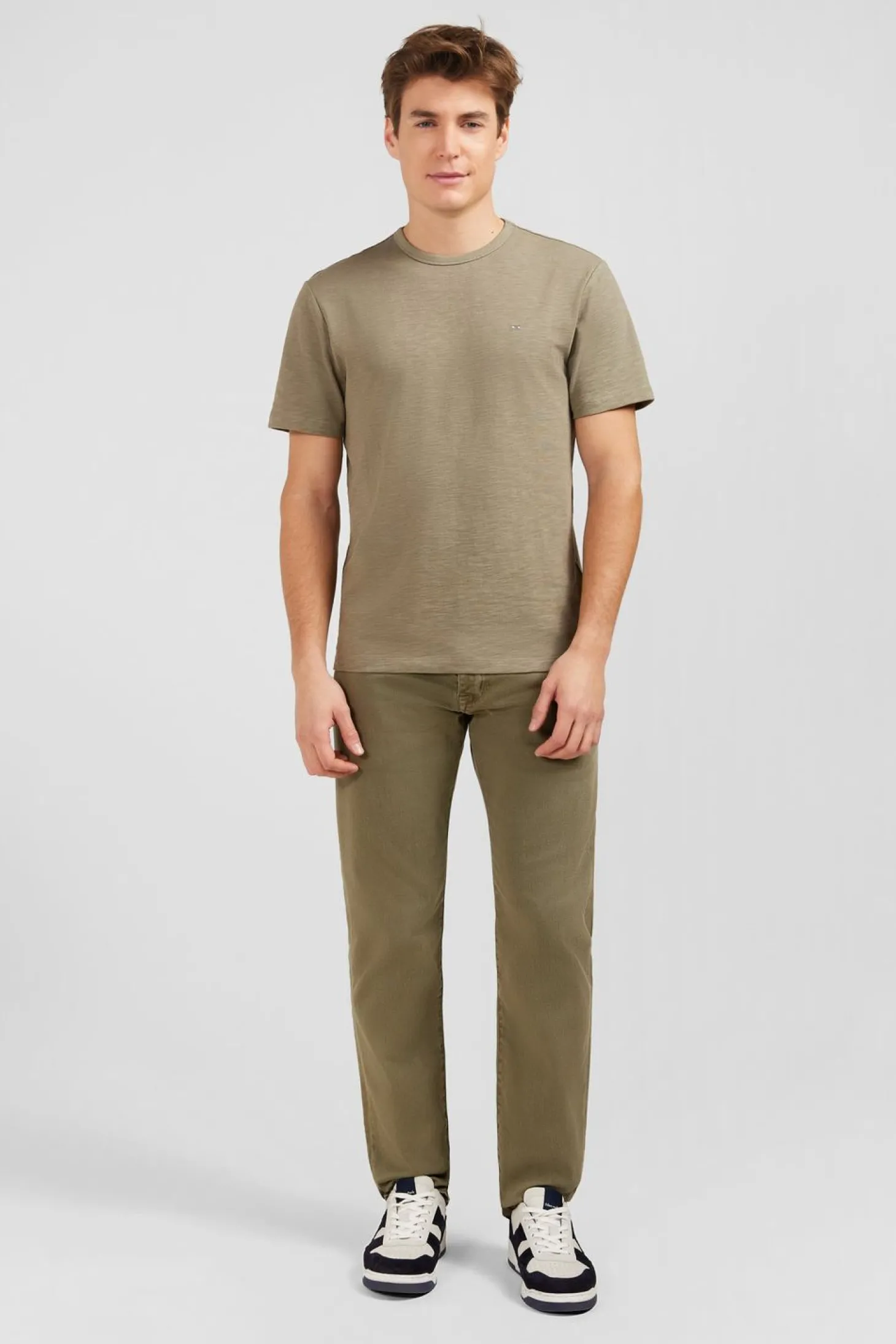 T-Shirt Beige En Coton Flamme