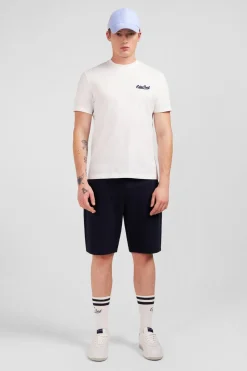 T-Shirt Blanc A Broderies
