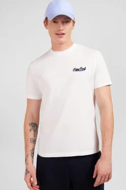 T-Shirt Blanc A Broderies