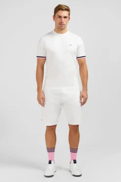 T-Shirt Blanc Brode Eden Park