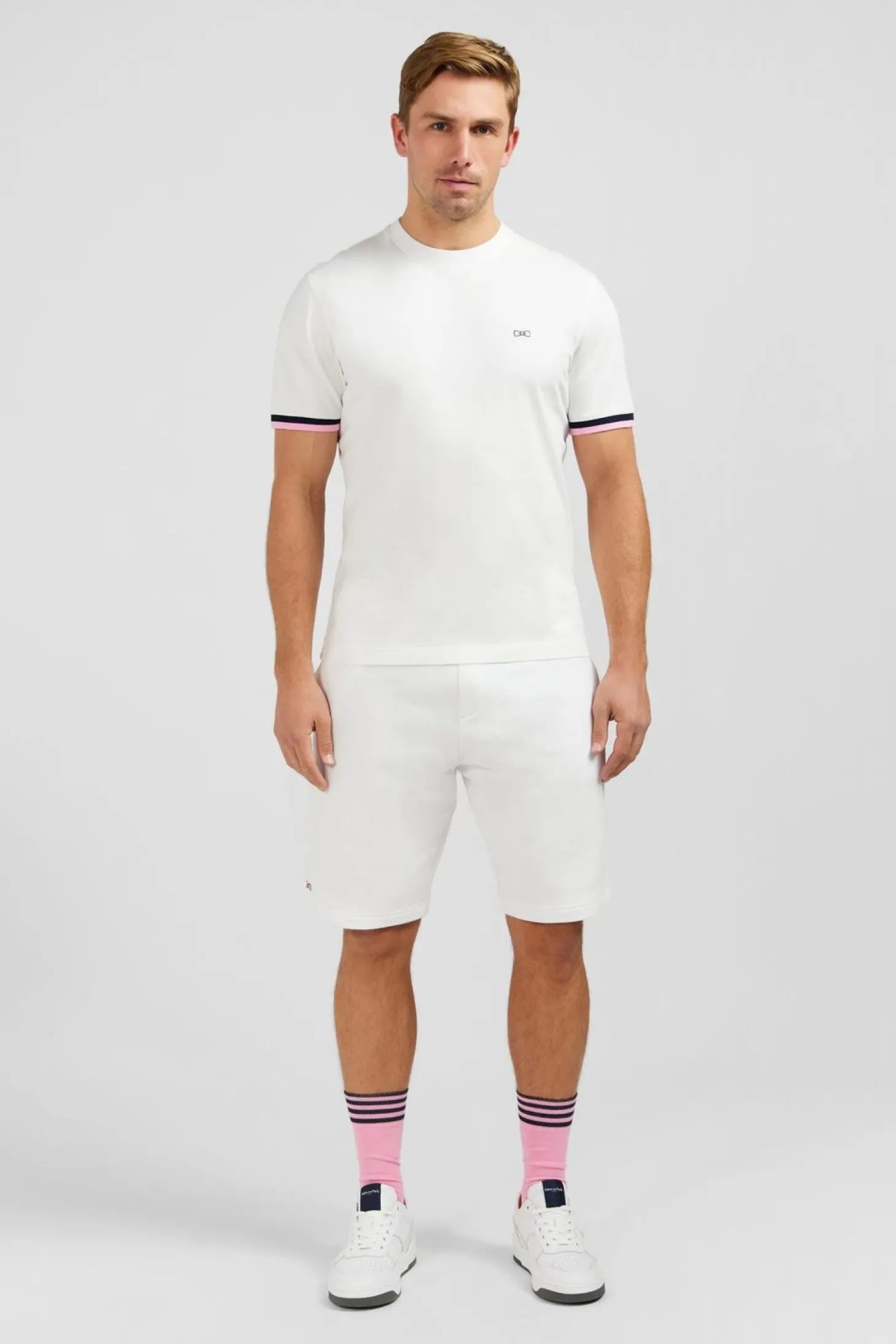 T-Shirt Blanc Brode Eden Park
