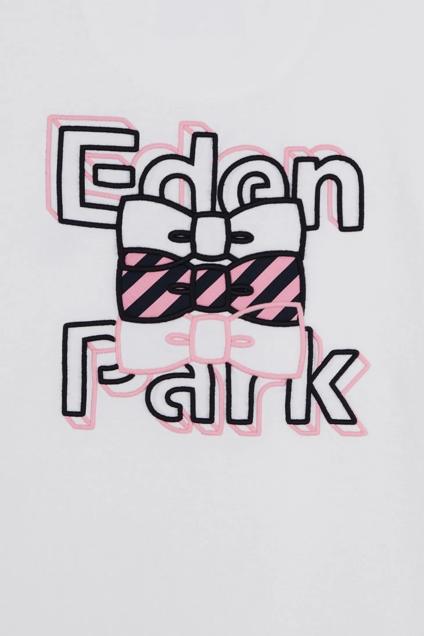 T-Shirt Blanc Brode Eden Park