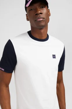 T-Shirt Blanc Colorblock