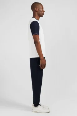 T-Shirt Blanc Colorblock