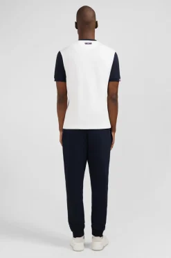 T-Shirt Blanc Colorblock