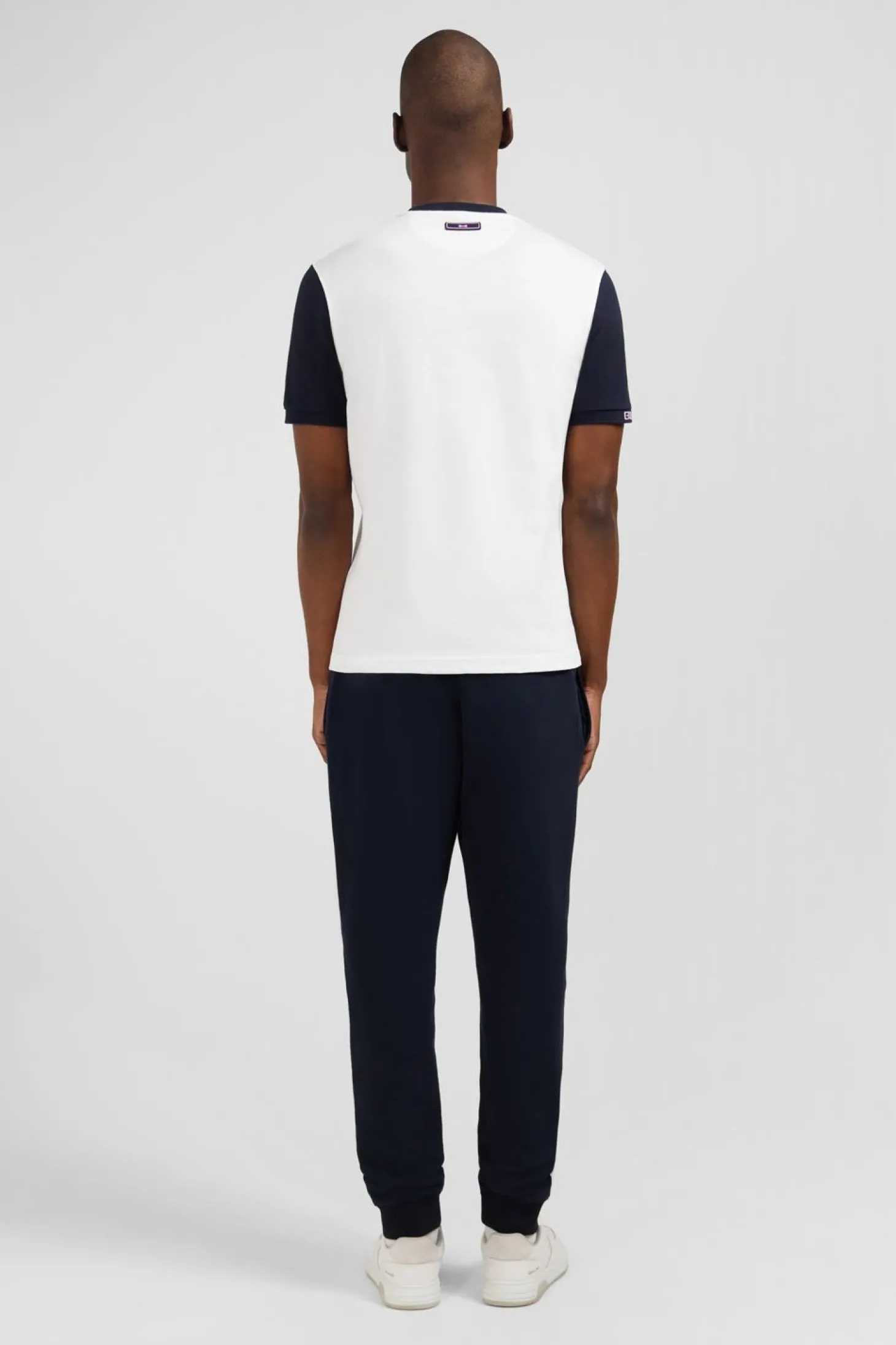T-Shirt Blanc Colorblock