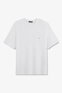 T-Shirt Blanc Uni A Manches Courtes