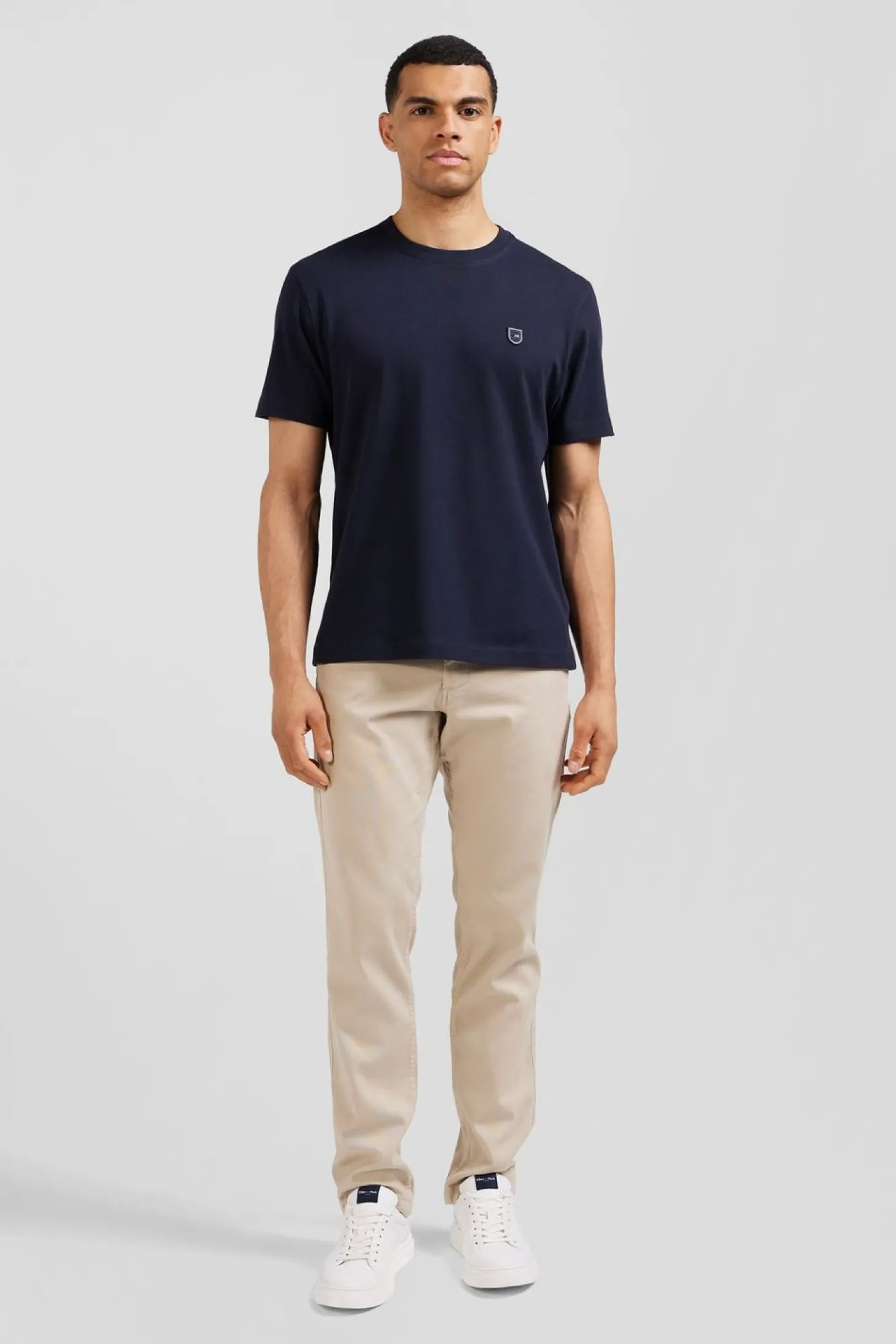 T-Shirt Bleu Avec Broderie Eden Park