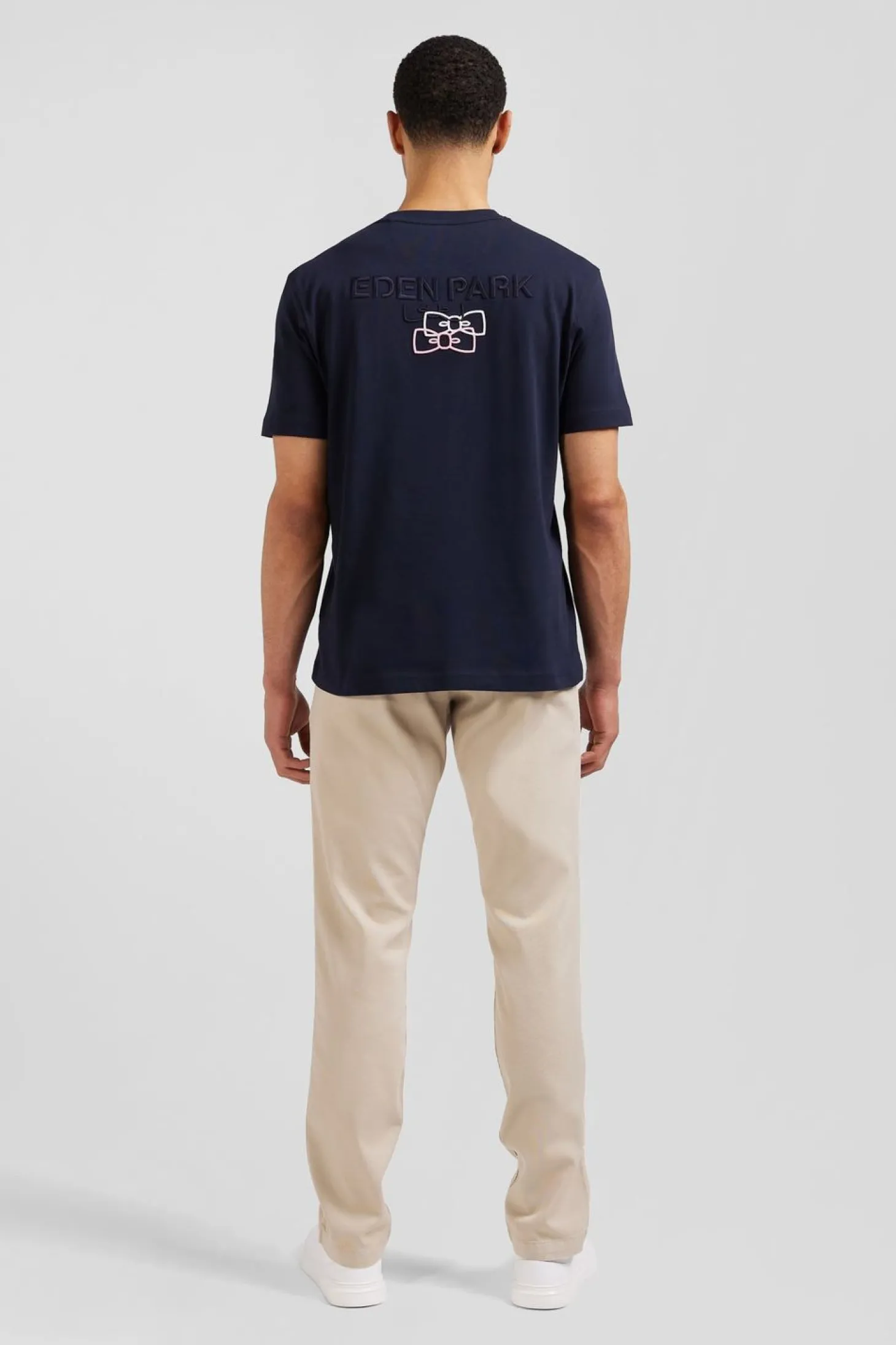 T-Shirt Bleu Avec Broderie Eden Park