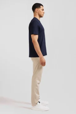 T-Shirt Bleu Avec Broderie Eden Park