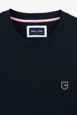 T-Shirt Bleu Avec Broderie Eden Park