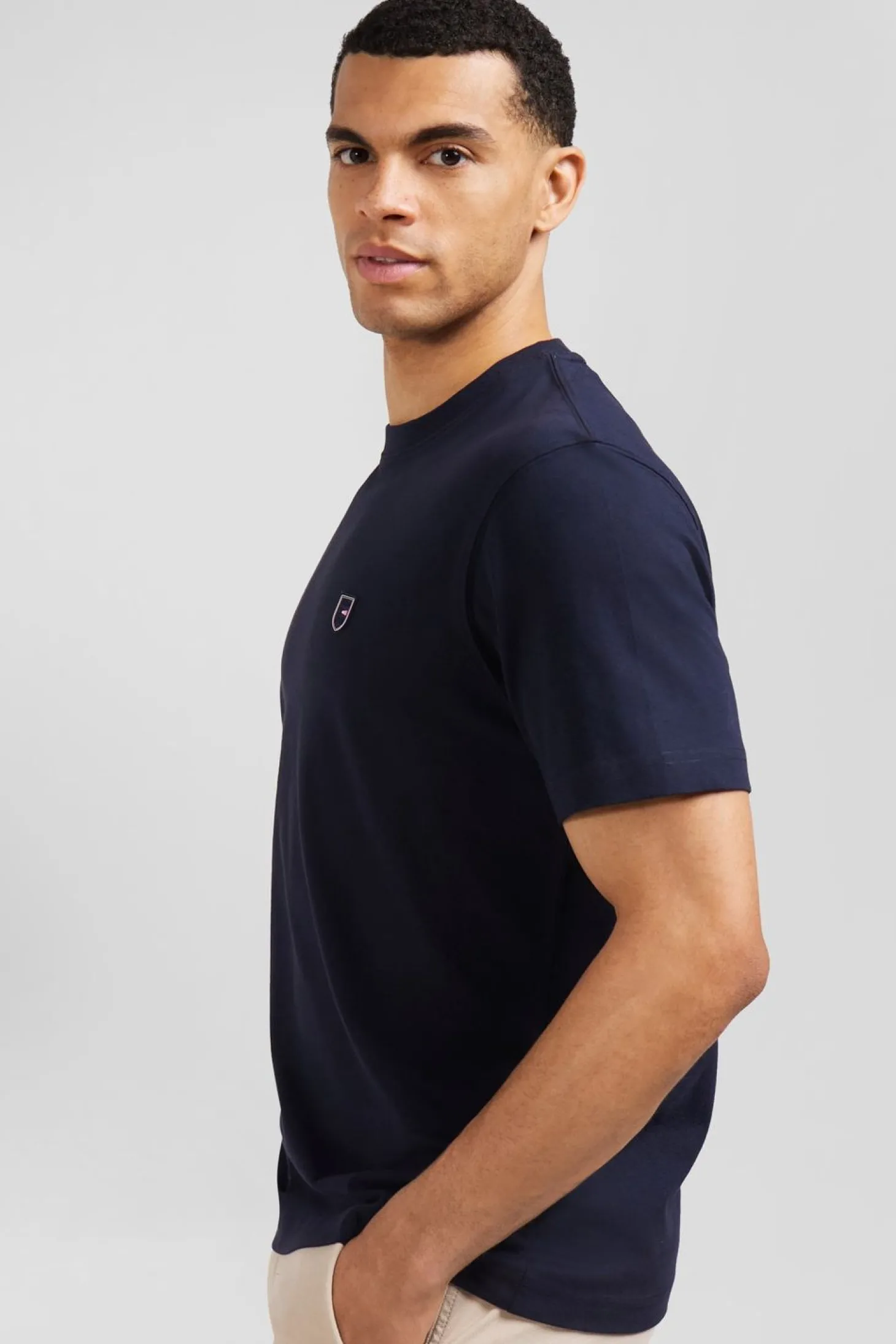 T-Shirt Bleu Avec Broderie Eden Park