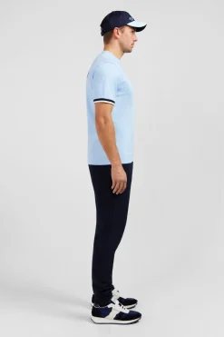 T-Shirt Bleu Brode Eden Park