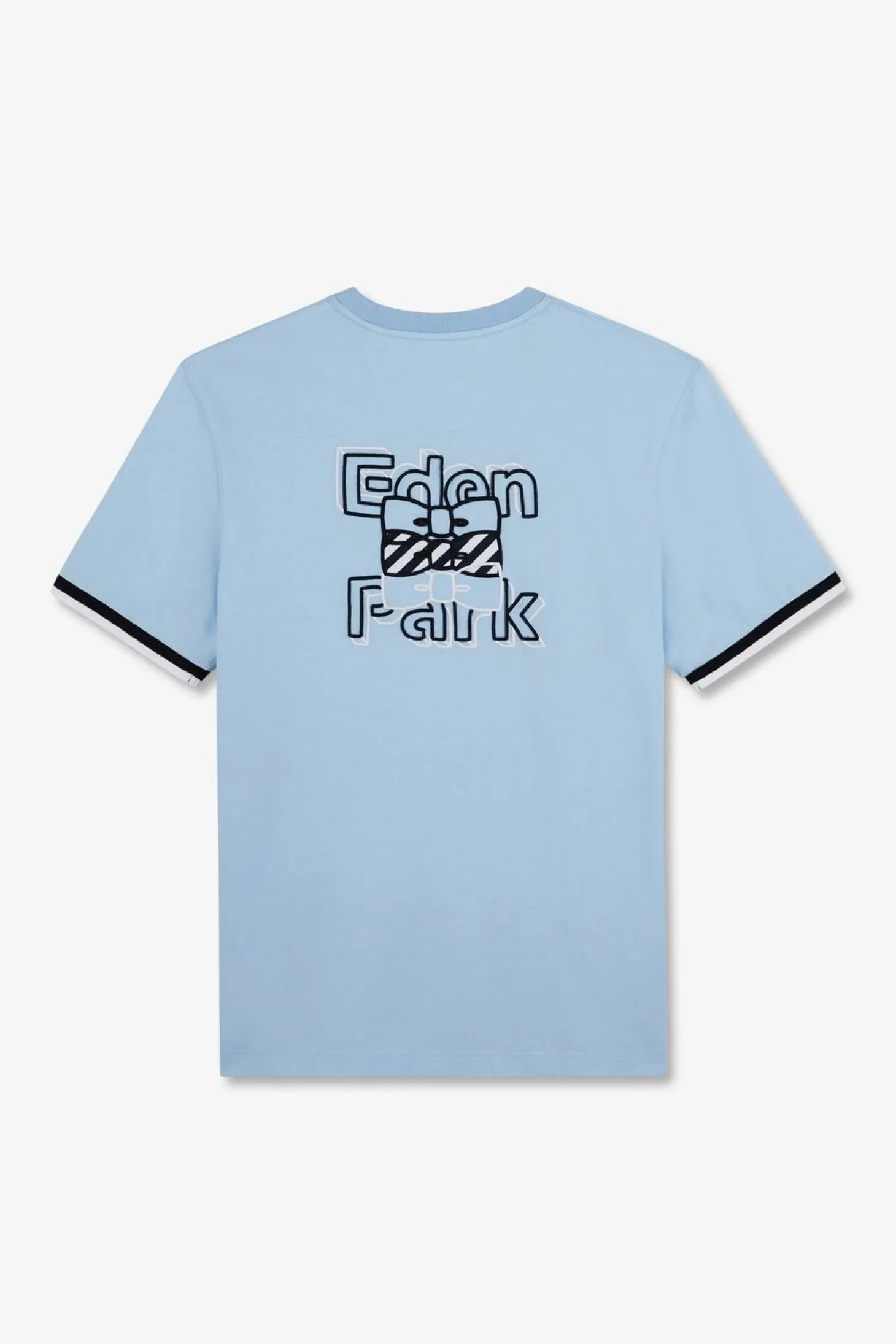 T-Shirt Bleu Brode Eden Park
