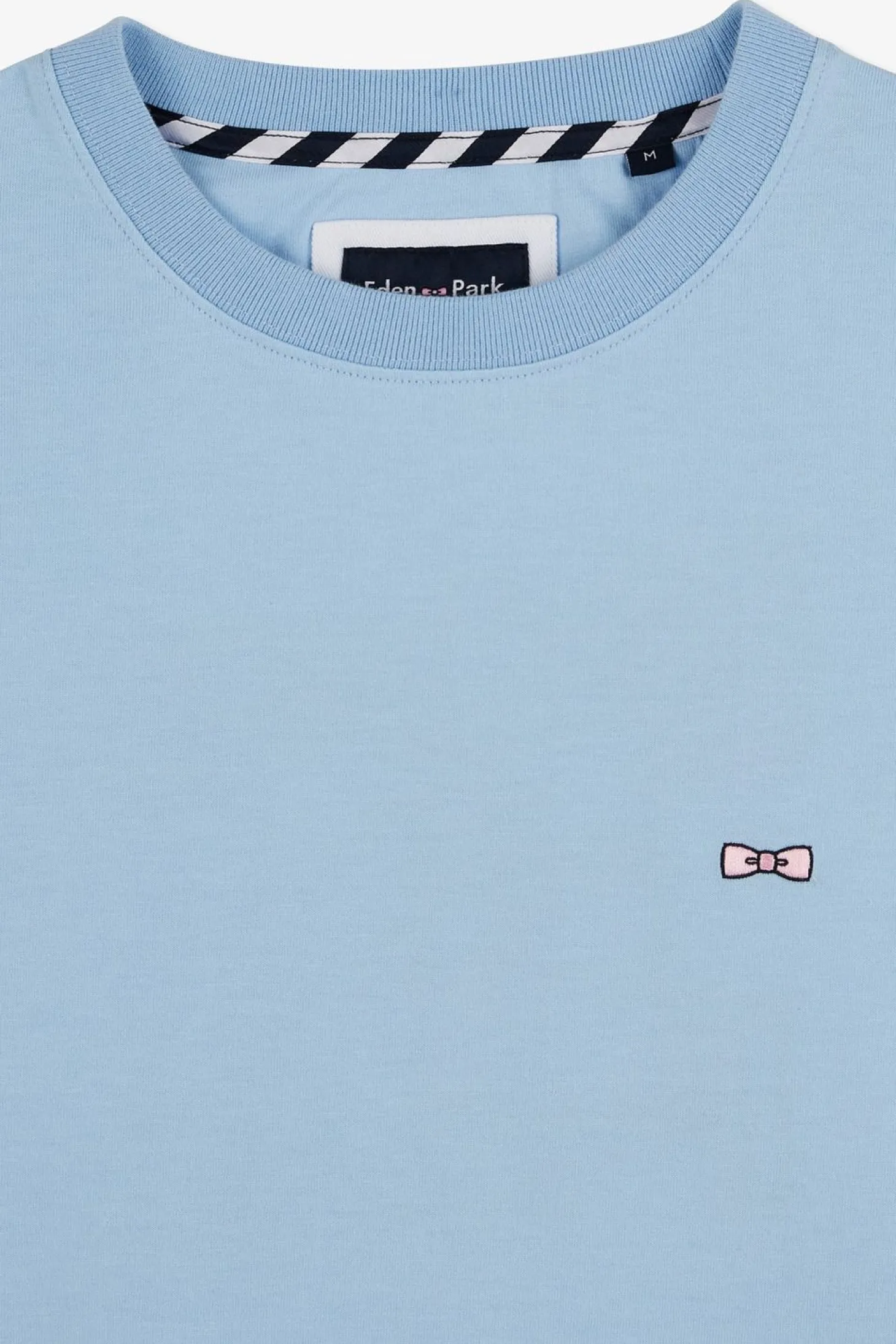 T-Shirt Bleu Brode Eden Park