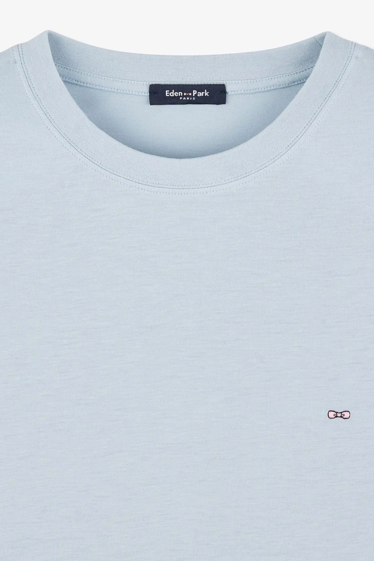 T-Shirt Bleu Ciel A Manches Courtes