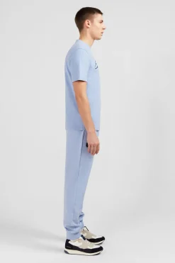 T-Shirt Bleu Clair A Double Inscription Eden Park