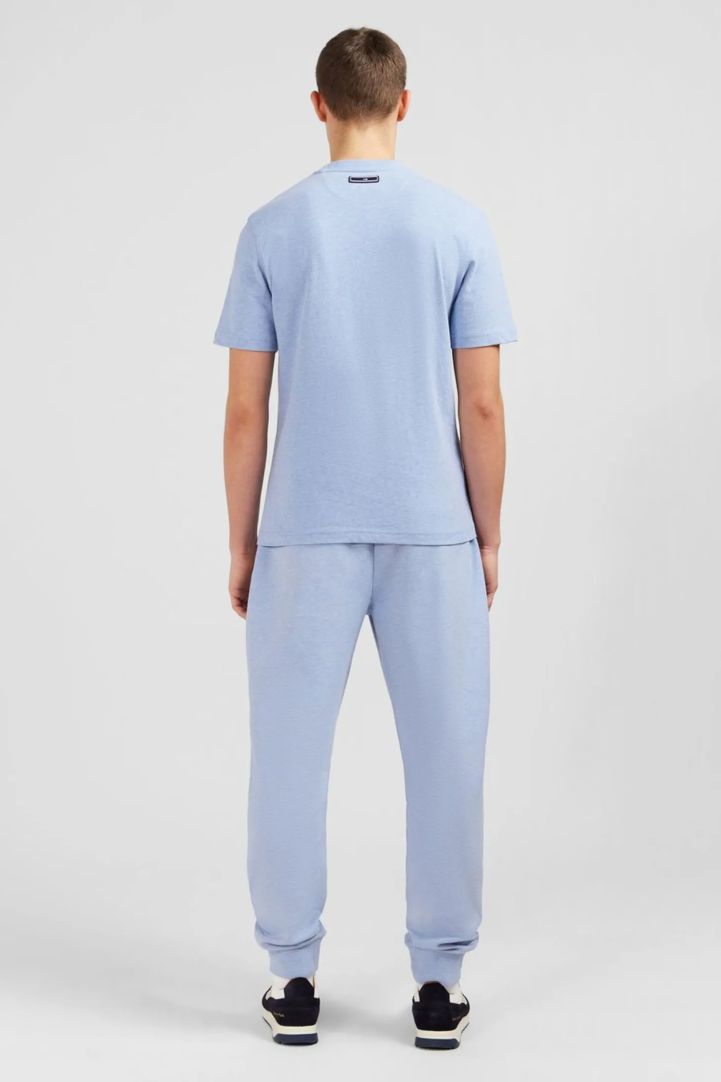 T-Shirt Bleu Clair A Double Inscription Eden Park