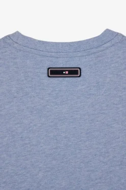T-Shirt Bleu Clair A Double Inscription Eden Park