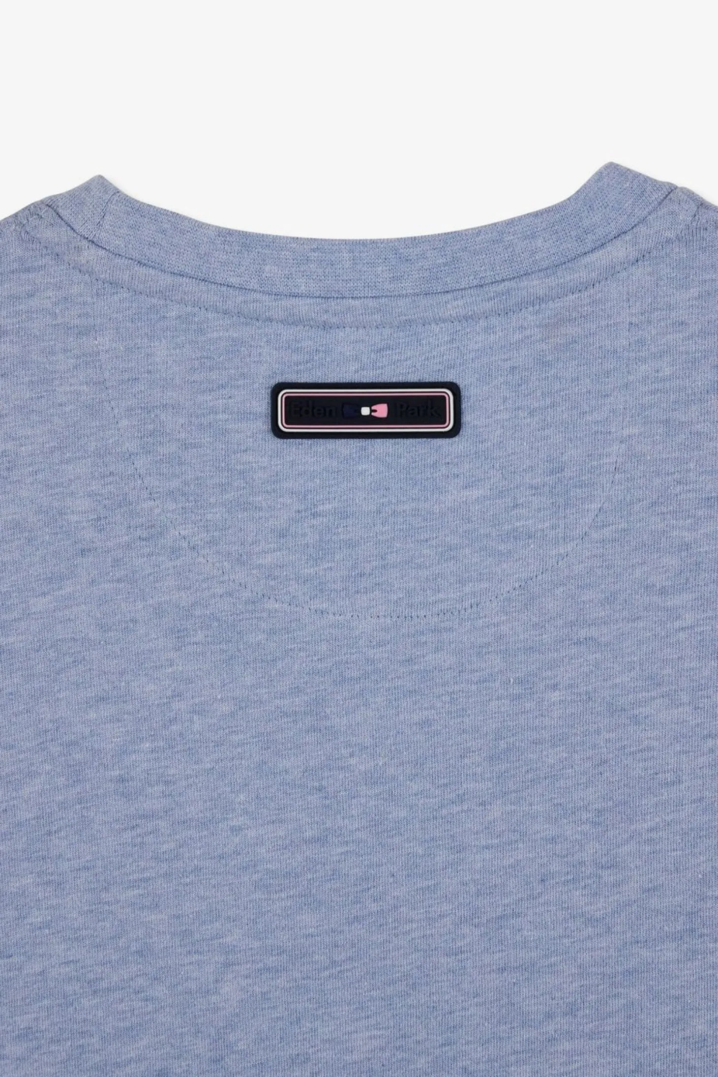 T-Shirt Bleu Clair A Double Inscription Eden Park