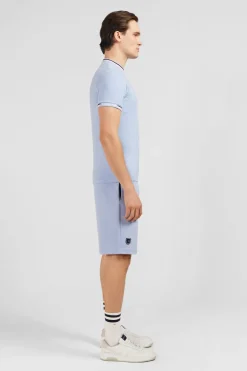 T-Shirt Bleu Clair A Manches Courtes