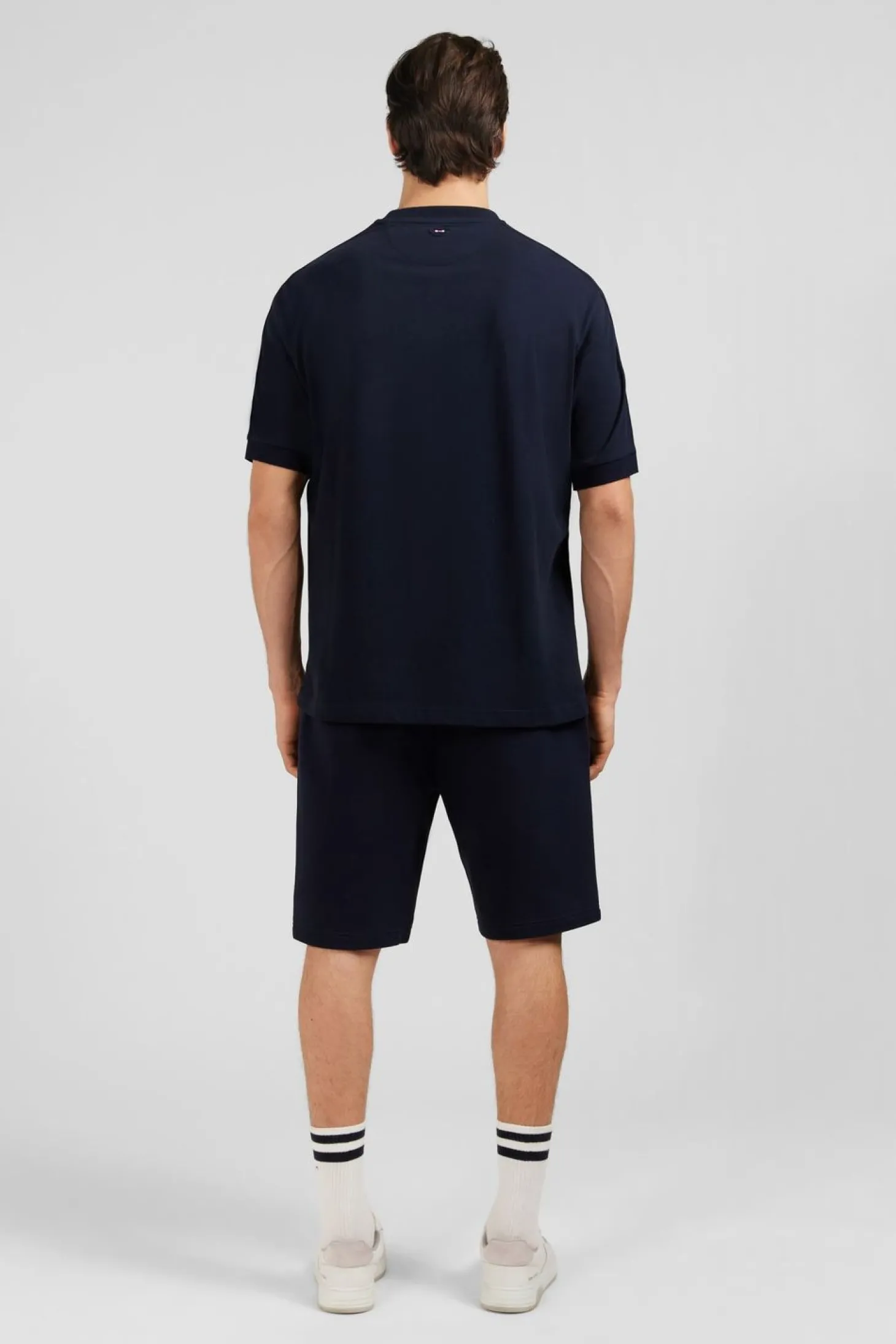 T-Shirt Bleu Fonce A Inscription Eden Park