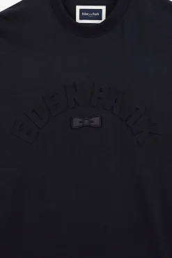 T-Shirt Bleu Fonce Embosse Eden Park