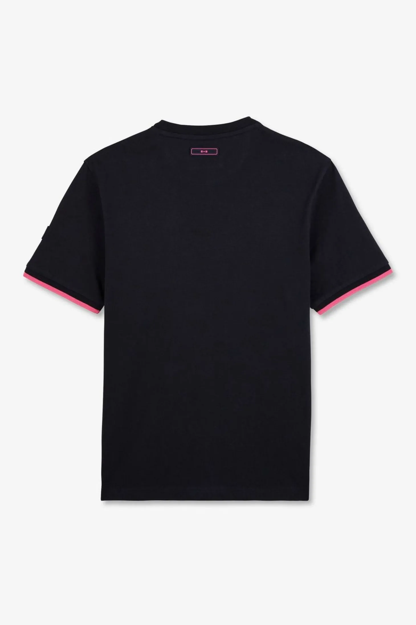 T-Shirt Bleu Marine A Broderie Eden Park Bicolore