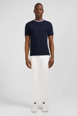 T-Shirt Bleu Marine A Coq Xv De France Au Dos