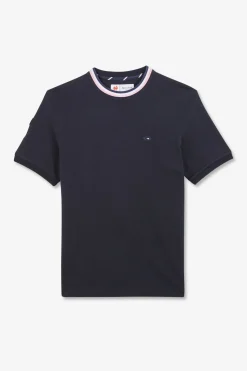 T-Shirt Bleu Marine A Coq Xv De France Au Dos