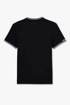T-Shirt Bleu Marine A Manches Courtes
