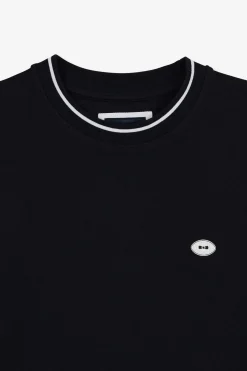 T-Shirt Bleu Marine A Manches Courtes