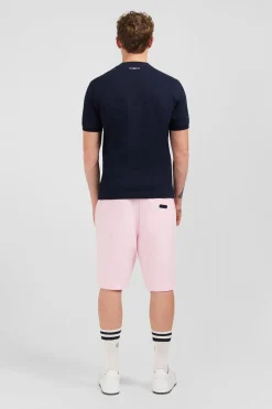 T-Shirt Bleu Marine A Manches Courtes