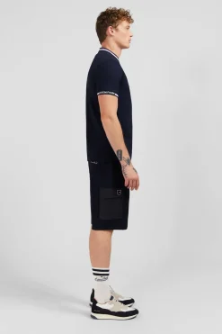 T-Shirt Bleu Marine A Manches Courtes