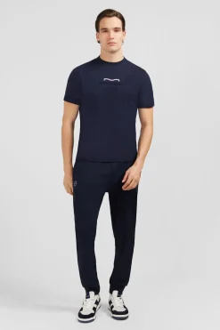 T-Shirt Bleu Marine A Manches Courtes