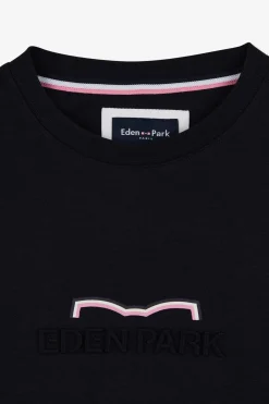 T-Shirt Bleu Marine A Manches Courtes