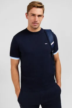 T-Shirt Bleu Marine Brode Eden Park