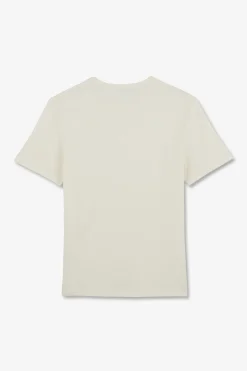 T-Shirt Ecru En Coton Flamme