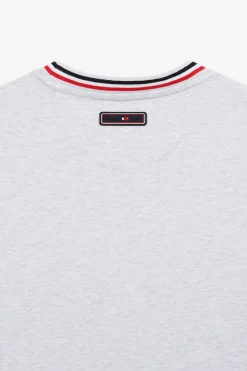 T-Shirt Gris Clair A Manches Courtes
