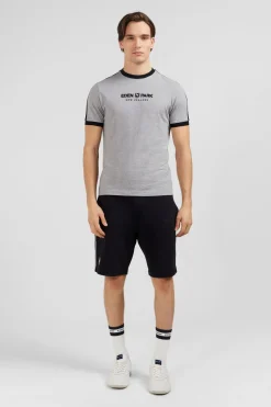 T-Shirt Gris Clair Inscription Eden Park New Zealand