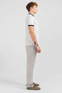 T-Shirt Manches Courtes Blanc Raye
